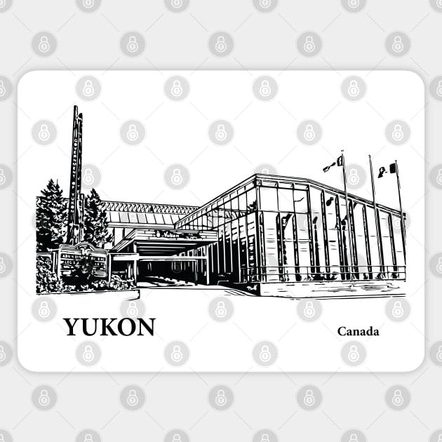 Yukon Canada Sticker by Lakeric